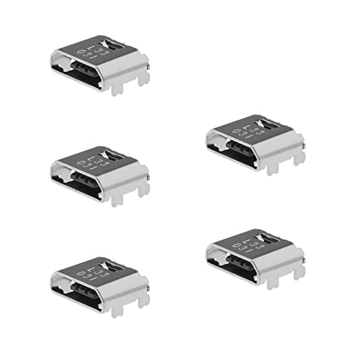 5 piezas de puerto de carga micro USB conector de puerto de carga de repuesto compatible con Samsung Galaxy Tab A/Tab E/Core Prime