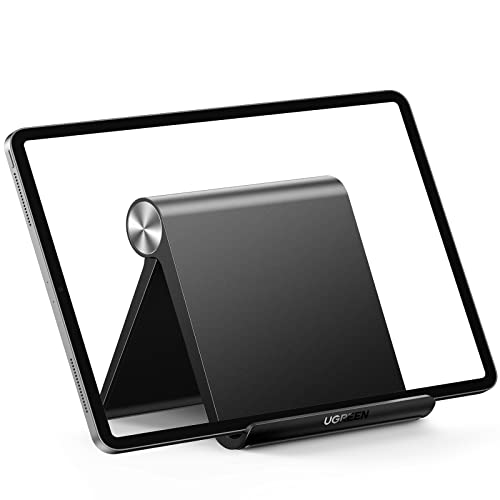 UGREEN Soporte Tablet Mesa, Multiángulo Soporte Ajustable para Tablet y Móvil de 4