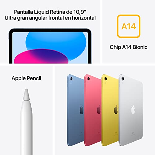 Apple 2022 iPad de 10,9 Pulgadas (Wi-Fi, 64 GB) - Azul (10.ª generación)