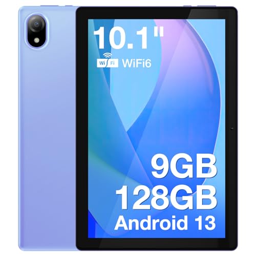 DOOGEE U10 Tablet 10.1 Pulgadas Android 13, Tablet Táctil 4GB(9GB) RAM+128GB ROM (TF 1TB), Cámara 8+5MP, Pantalla IPS HD, 5060mAh Batería, Rápido WiFi 6, Bluetooth, Quad-Core, Type C, Púrpura
