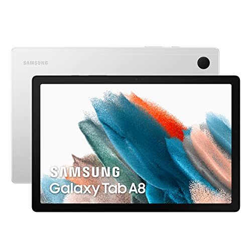 Samsung Galaxy Tab A8 - Tablet de 10.5” (4GB RAM, 64GB Almacenamiento, Wifi, Android 12) Plata - Versión española