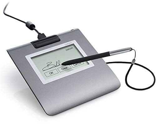 Wacom STU-430 Signature Pad Tableta digitalizadora 2540 líneas por Pulgada 96 x 60 mm USB Negro, Gris - Tableta gráfica (Alámbrico, 2540 líneas por Pulgada, 96 x 60 mm, USB, Pluma, 200 pps)