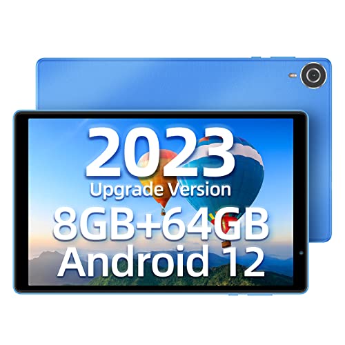 TECLAST Tablet 10 Pulgadas P25T Android 12, 8GB RAM+64GB ROM (1TB TF), 5G+2.4G WiFi, Quad-Core 1.8GHz, 5000mAh/TF/BT5.0/FHD 1280x800/Dobles Cámaras/OTG/Type C/3.5mm Jack