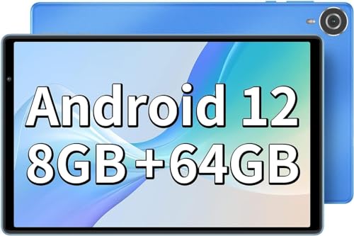 TECLAST P25T Tablet 10 Pulgadas 8GB RAM+64GB ROM (1TB TF), 5G+2.4G WiFi, 1.8GHz Quad-Core/Android 12/BT5.0/3.5mm Jack/Dobles Cámaras/OTG/Type C(2023)