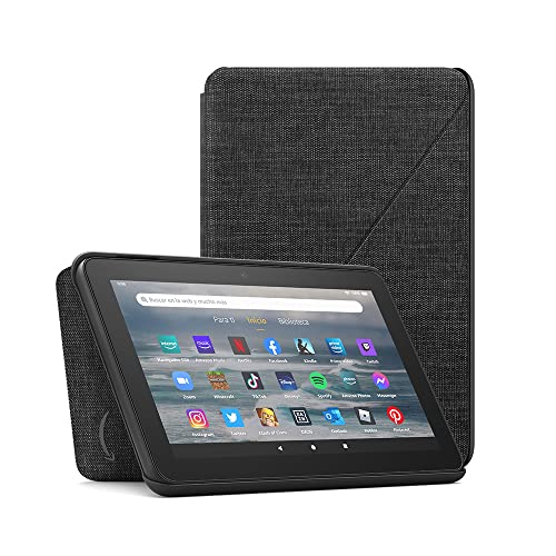 Funda de tela para tablet Amazon Fire 7 (solo compatible con el tablet de 12.ª generación, modelo de 2022), color negro