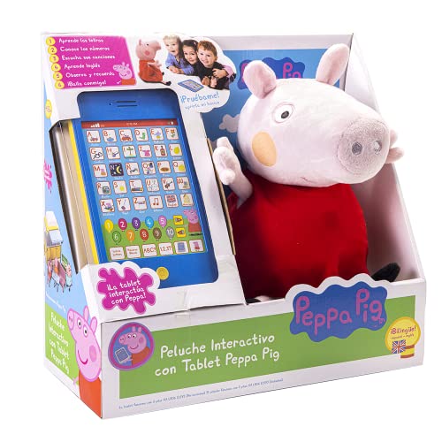 PEPPA PIG- Peluche Interactivo con Tablet Peppa Pig (voz en castellano)
