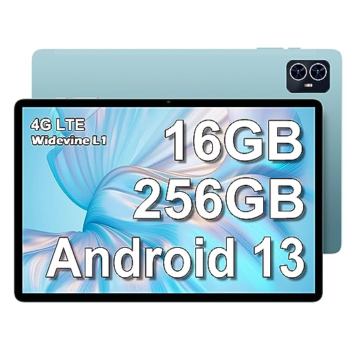 TECLAST M50 Pro tablet 2023 android 13, 10 Pulgadas, 16GB RAM, 256GB ROM(1TB TF), 4GLTE+5G WiFi, 13MP Cámara/2.0 GHz Octa Core/Full HD/Face ID/BT5.0/GPS/Certificación GMS/Widevine L1